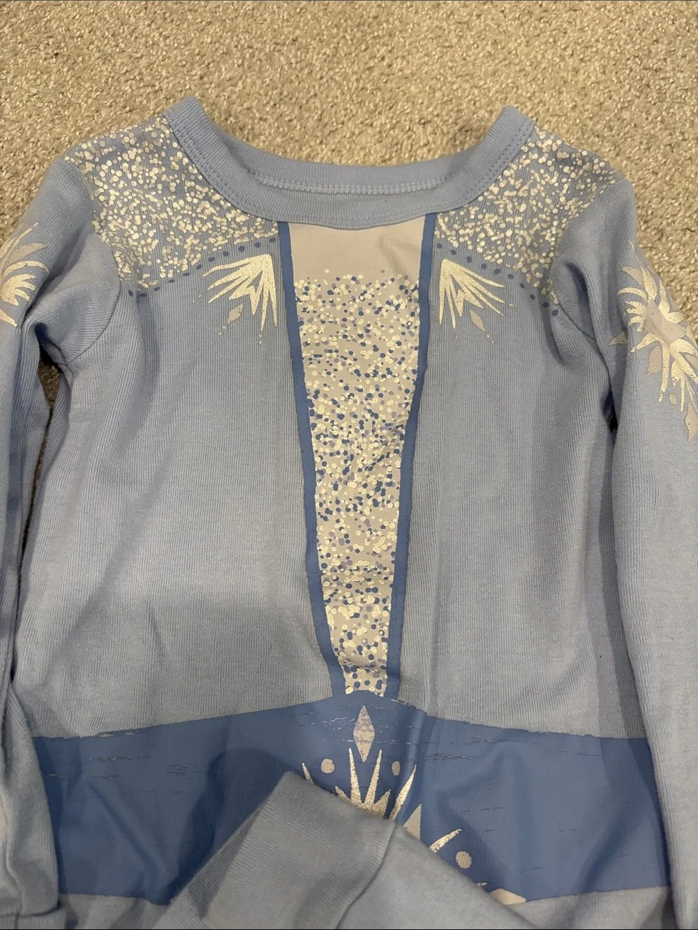 GAP Disney Light Blue Elisa (Frozen) Girls Pajama Set